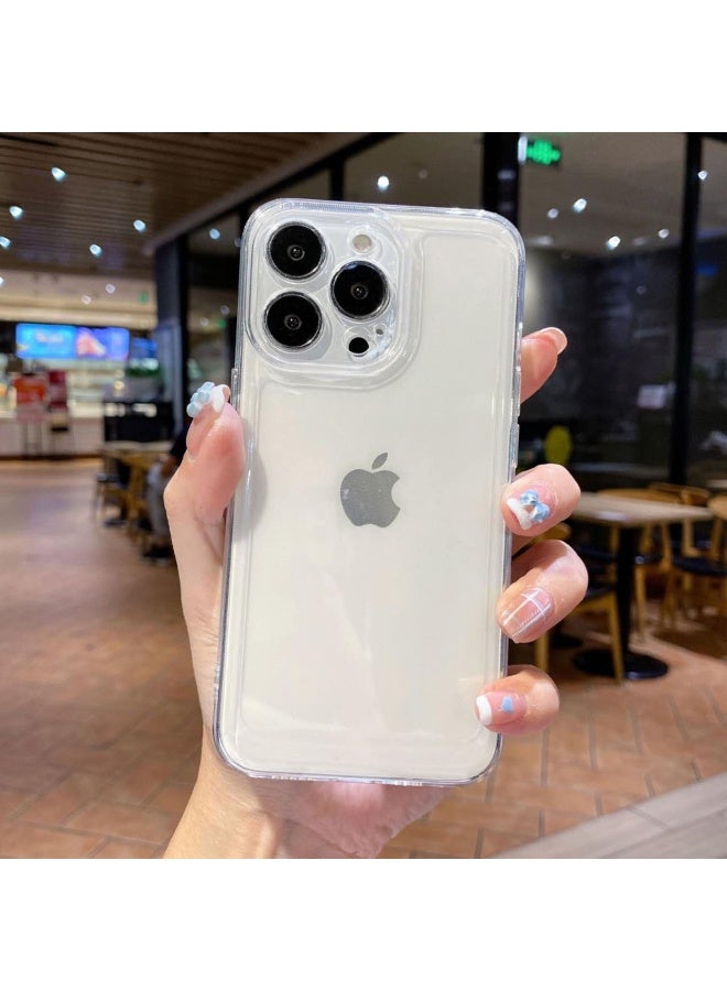 Silicone Case Compatible with iPhone 15 Pro Max Thin Soft Slim Fit Flexible Case with Camera Protection (For iPhone 15 Pro Max - Clear) - Image 2